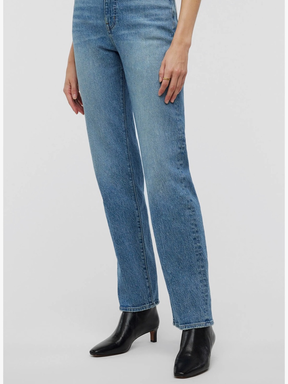 Madewell 90s Crease Edition Straight Jeans